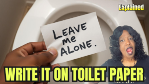 WRITE THE NAME ON TOILET PAPER then Watch it Vanish Forever