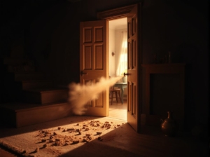 blow cinnamon in the door